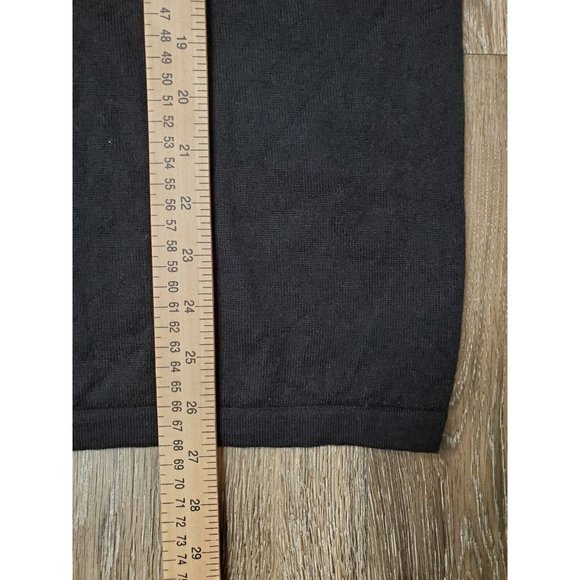 Banana Republic Extra Fine Merino Wool Men's Large Black Knit Sweater V-Neck LS - Picture 5 of 11